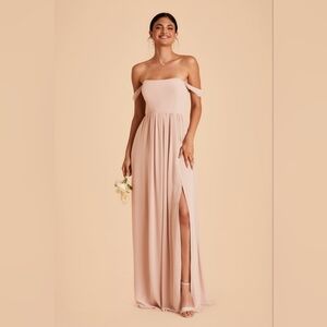 Birdy Grey August Convertible Dress Chiffon Pale Blush Size Medium